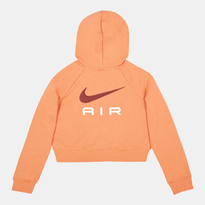 Nike Kids' Air French Terry Crop Hoodie (Older Kids) Orange Nike Kids' Air French Terry Crop Hoodie (Older Kids) Orange