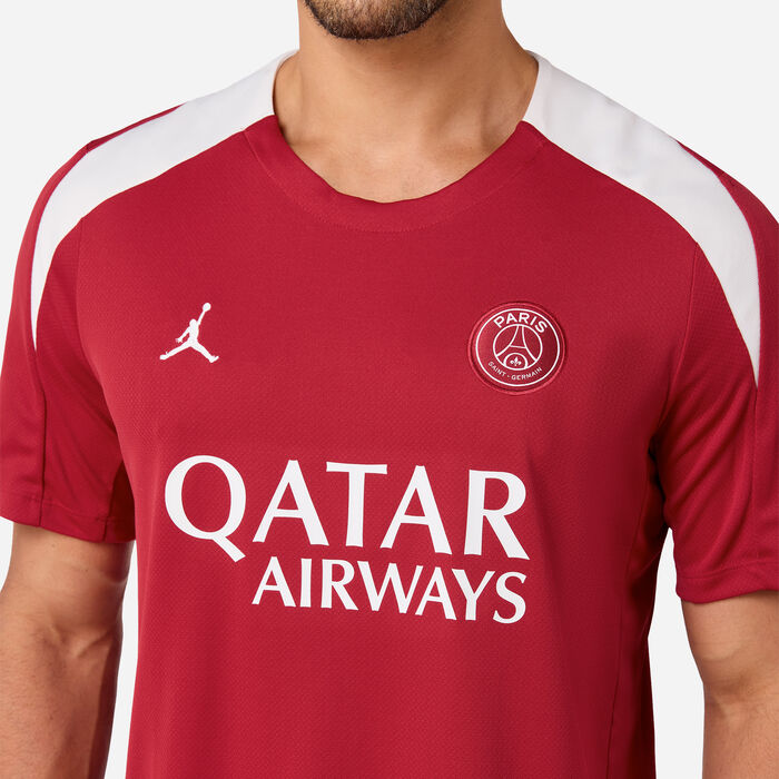 Jordan Men's Paris Saint-Germain Strike 4th Football Top Red image number 3