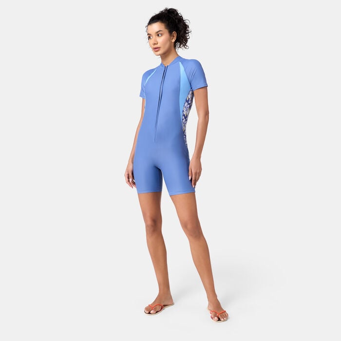 COEGA Women's Slim-Kini One-Piece Swimsuit Blue COEGA Women's Slim-Kini One-Piece Swimsuit Blue image number 0