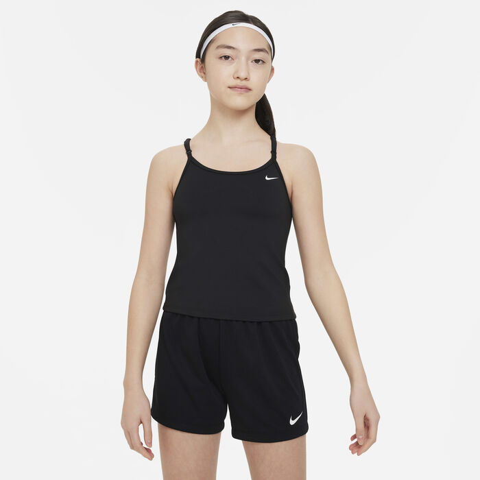 Nike Kids' Indy Tank Sports Bra Black image number 0