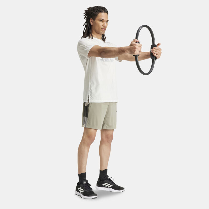 adidas Men's Train Essentials Camo Graphic Logo T-Shirt White image number 2