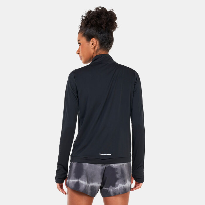 Nike Women's Dri-FIT Pacer 1/4-Zip Sweatshirt Black Nike Women's Dri-FIT Pacer 1/4-Zip Sweatshirt Black image number 1