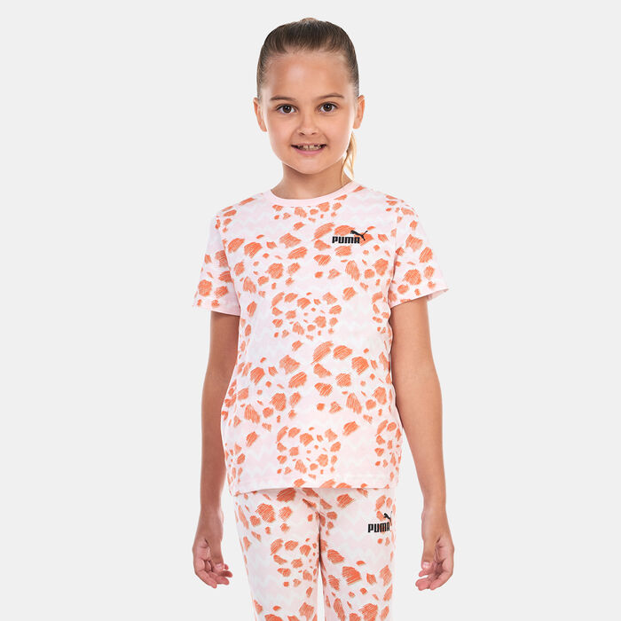 PUMA Kids' Essentials Mix Match Printed T-Shirt Pink PUMA Kids' Essentials Mix Match Printed T-Shirt Pink image number 0