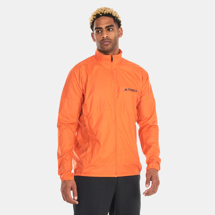 adidas Men's Terrex Multi Windbreaker Jacket Orange adidas Men's Terrex Multi Windbreaker Jacket Orange image number 0