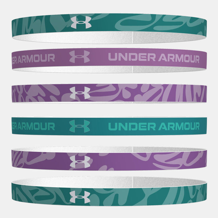 Under Armour Kids' Graphic Headbands - 6 Pieces (Younger and Older Kids) Green image number 2