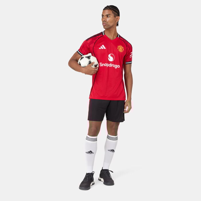 adidas Men's Manchester United 25/26 Home Replica Football Jersey Red adidas Men's Manchester United 25/26 Home Replica Football Jersey Red image number 4