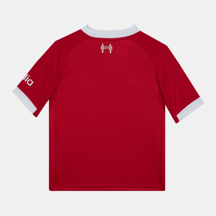 adidas Kids' Liverpool 25/26 Home Replica Football Jersey Red adidas Kids' Liverpool 25/26 Home Replica Football Jersey Red image number 1