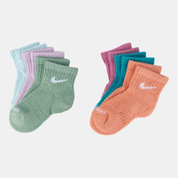 Nike Kids' Dri-FIT Performance Basics Quarter Socks (6 Pairs) Multi-Color Nike Kids' Dri-FIT Performance Basics Quarter Socks (6 Pairs) Multi-Color image number 0