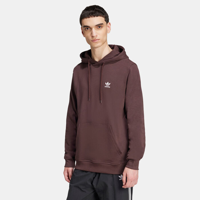 adidas Originals Men's Trefoil Essentials Hoodie Red adidas Originals Men's Trefoil Essentials Hoodie Red image number 0