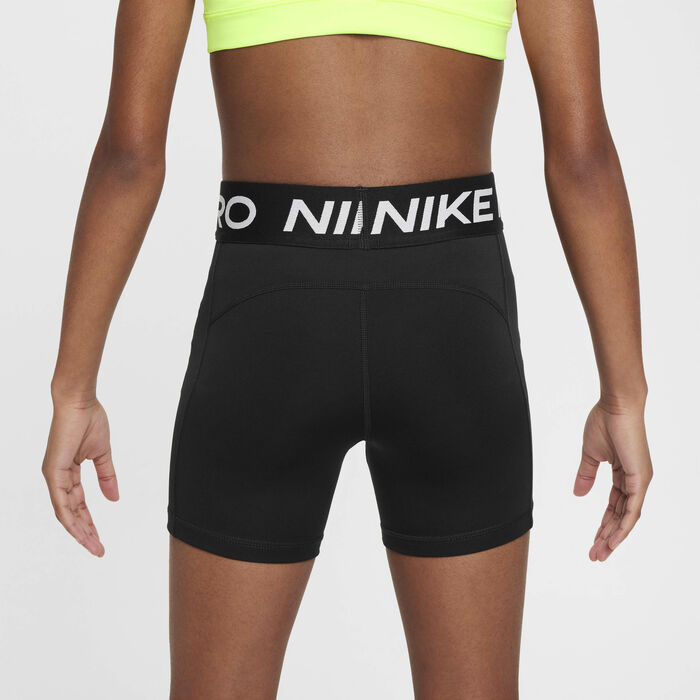 Nike Girls' Pro Leak Protection: Period Dri-FIT Shorts Black Nike Girls' Pro Leak Protection: Period Dri-FIT Shorts Black image number 2
