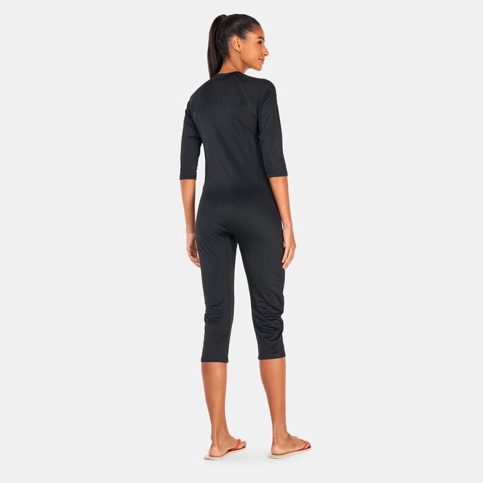 COEGA Women's 3/4 Length One-Piece SlimKini Black COEGA Women's 3/4 Length One-Piece SlimKini Black image number 1