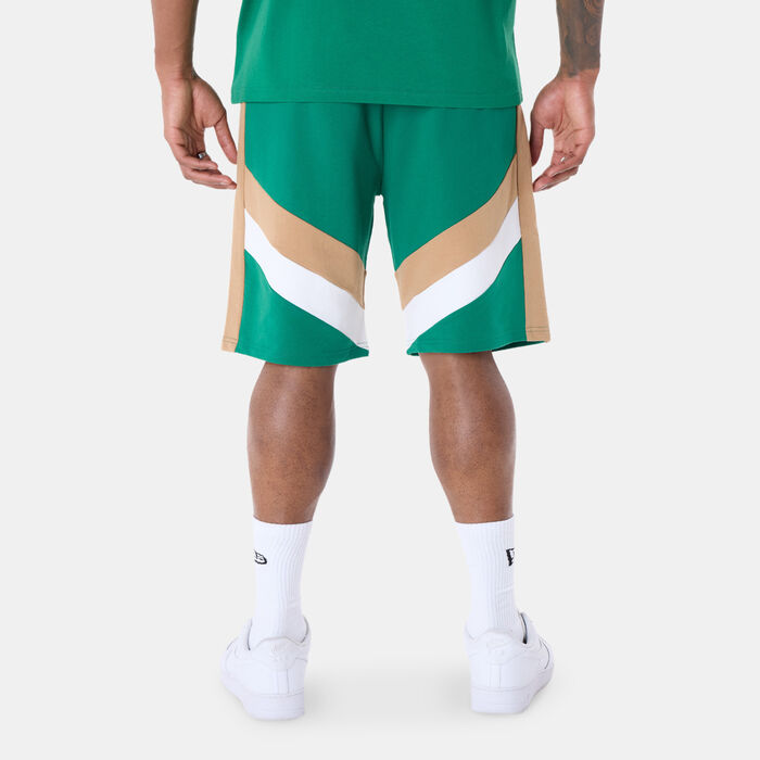 New Era Men's NBA Boston Celtics Panel Shorts Green New Era Men's NBA Boston Celtics Panel Shorts Green image number 1