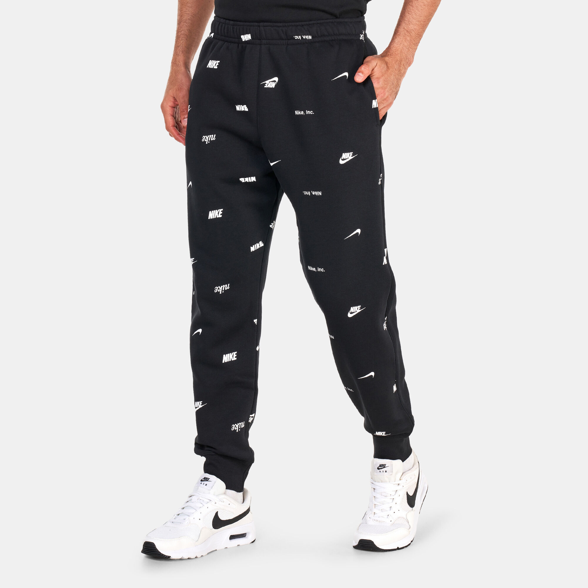 Buy Nike Men s Club Fleece Brushed Back Allover Print Joggers