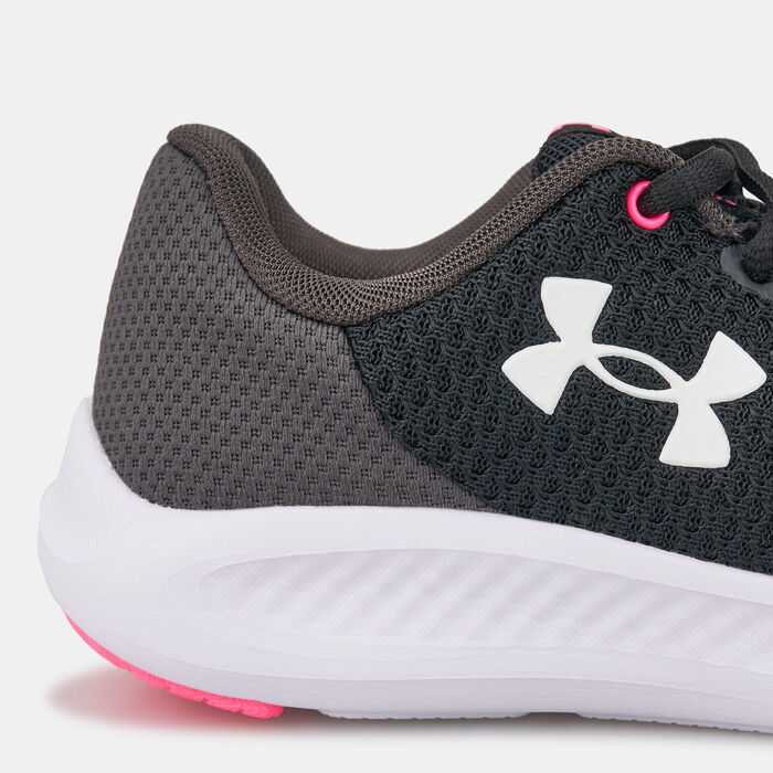 Under Armour Kids' UA Charged Pursuit 3 Running Shoe (Older Kids) Black image number 4