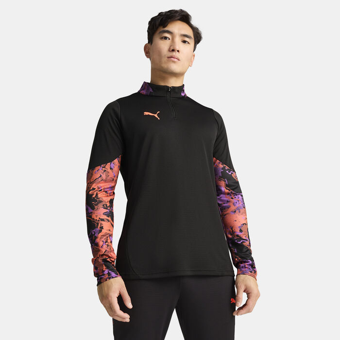 PUMA Men's individualCUP 1/4-Zip Football Top Black image number 0