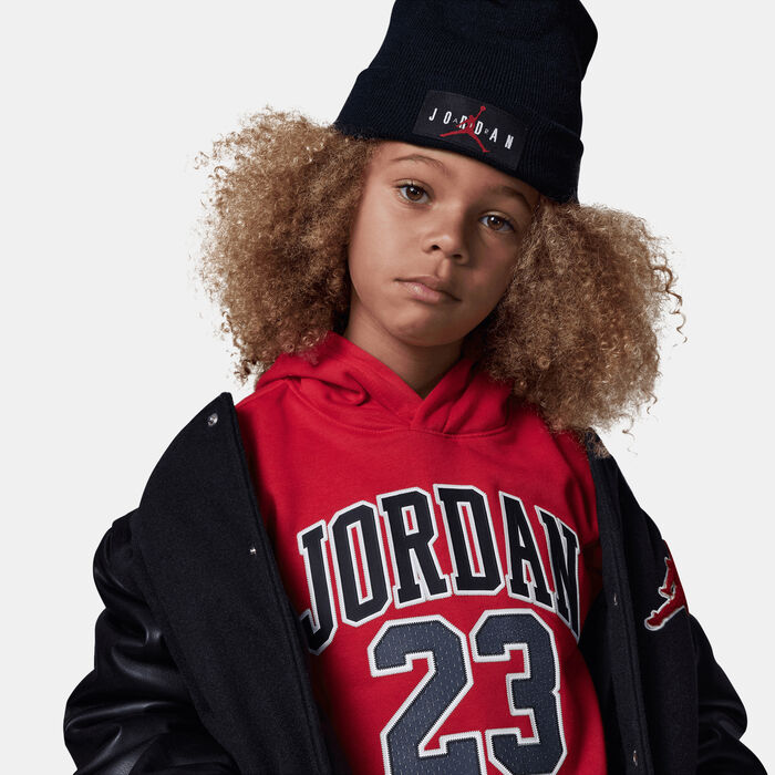 Jordan Kids' Fleece Hoodie Red Jordan Kids' Fleece Hoodie Red image number 3
