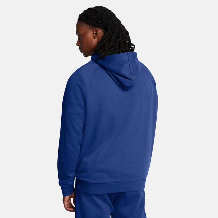 Under Armour Men's UA Rival Fleece Logo Hoodie Blue Under Armour Men's UA Rival Fleece Logo Hoodie Blue image number 1
