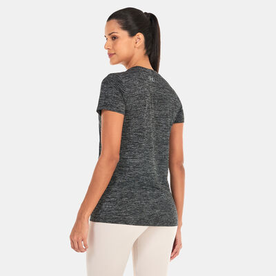 Under Armour Women's UA Tech™ Twist Graphic V-Neck T-Shirt Black