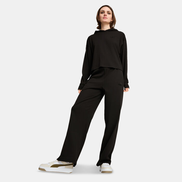 PUMA Women's Essential Elevated Pants Black image number 2