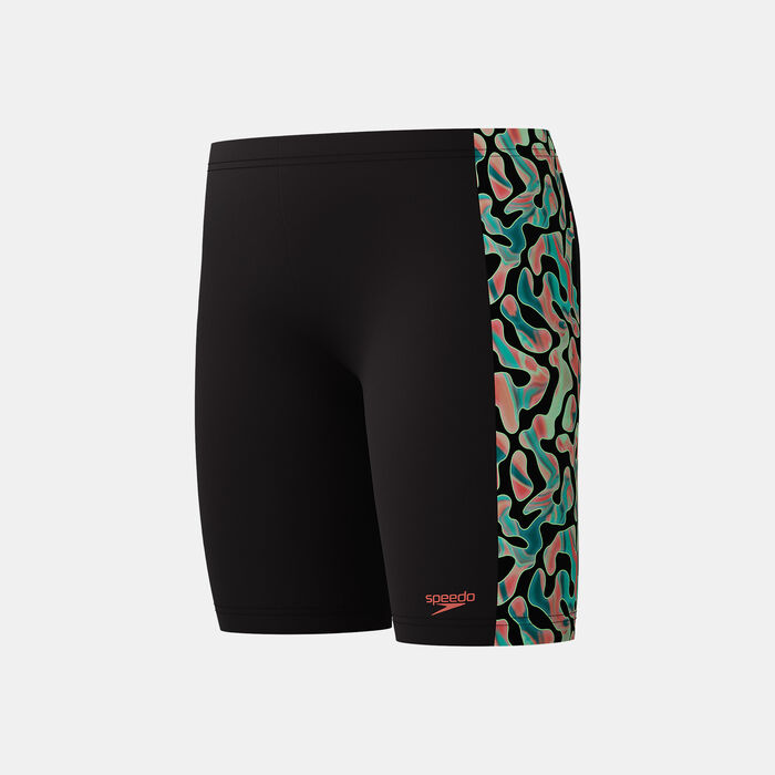 Speedo Kids' Digital Panel Swimming Jammers Black Speedo Kids' Digital Panel Swimming Jammers Black image number 2
