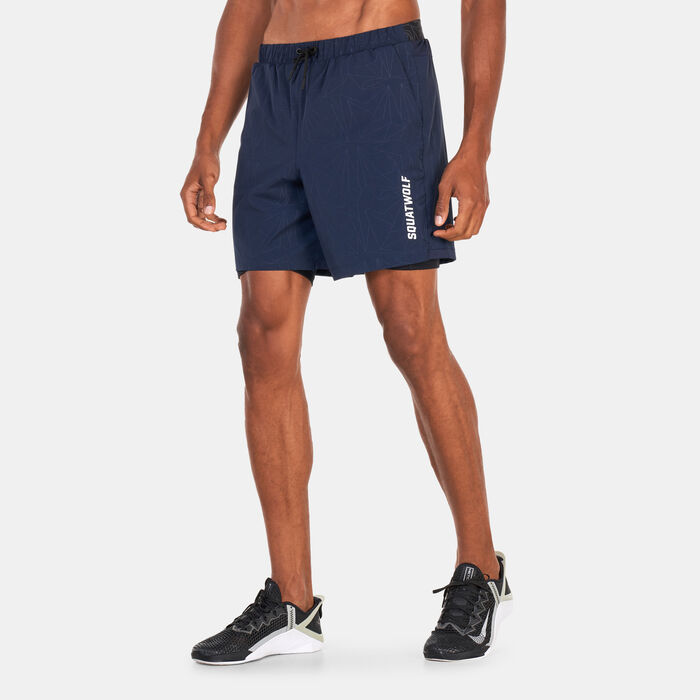 SQUATWOLF Men's Core ProTech 2-in-1 Training Shorts Blue SQUATWOLF Men's Core ProTech 2-in-1 Training Shorts Blue image number 0