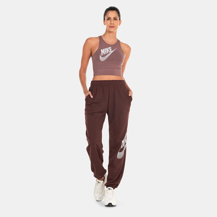Nike Women's Sportswear Dance Cropped Tank Top Brown image number 2