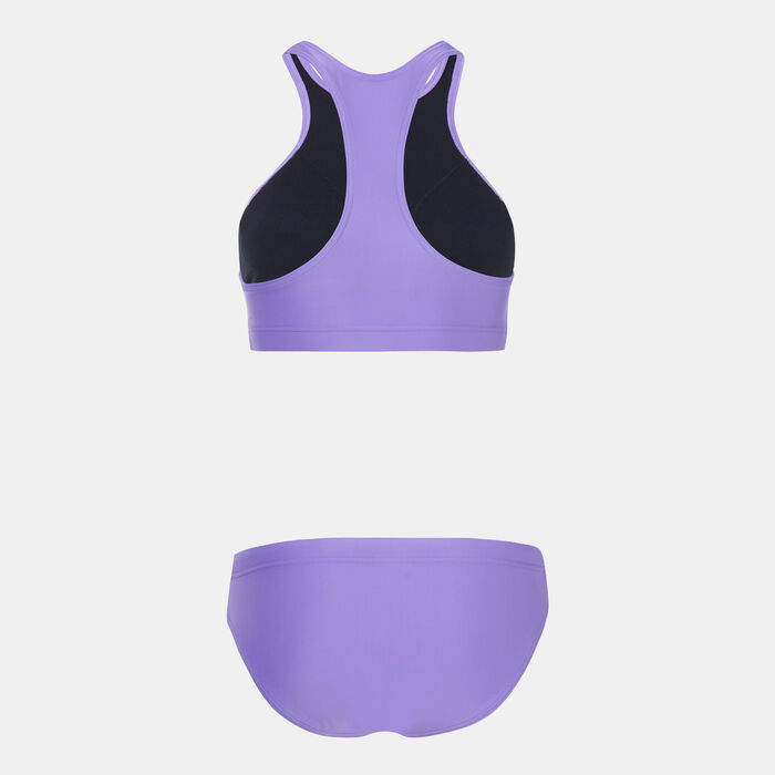 Speedo Women's Volley Two-Piece Swimsuit Purple Speedo Women's Volley Two-Piece Swimsuit Purple image number 1