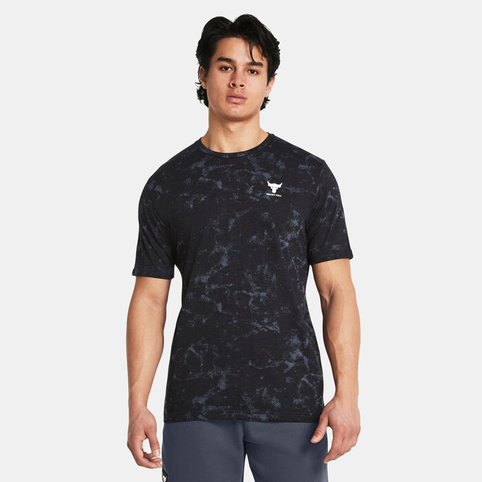 Under Armour Men's Project Rock Printed Graphic T-Shirt Black Under Armour Men's Project Rock Printed Graphic T-Shirt Black image number 0