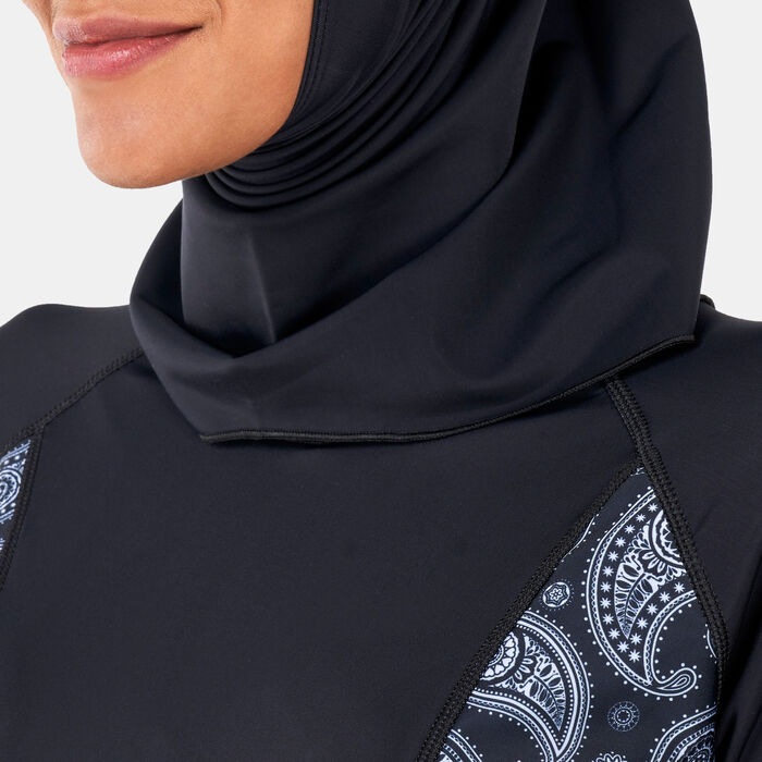 COEGA Women's Three-Piece Modest Swimming Set Black image number 3