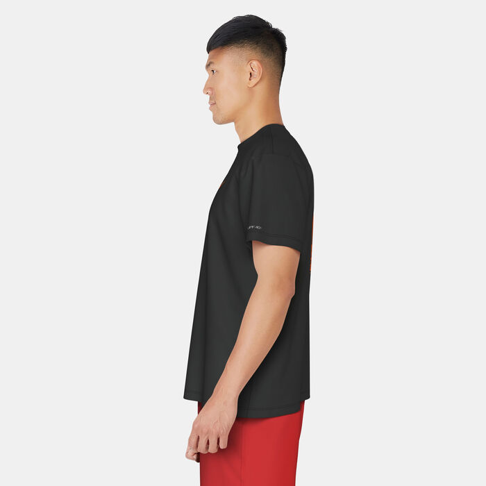 Nike Swim Men's Icon Hydro Rashguard Black image number 3