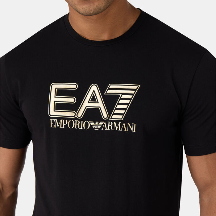 EA7 Emporio Armani Men's Gold Label T-Shirt Black image number 3