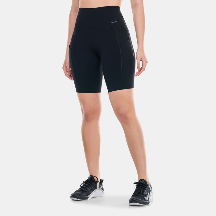 Nike Women's Universa Training Bike Shorts Black Nike Women's Universa Training Bike Shorts Black image number 0