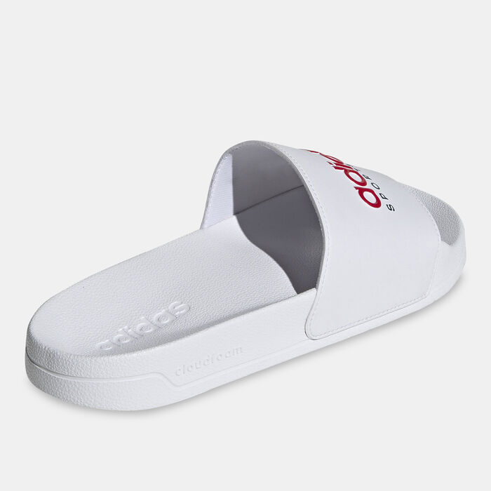 adidas Men's Adilette Shower Slides White adidas Men's Adilette Shower Slides White image number 2