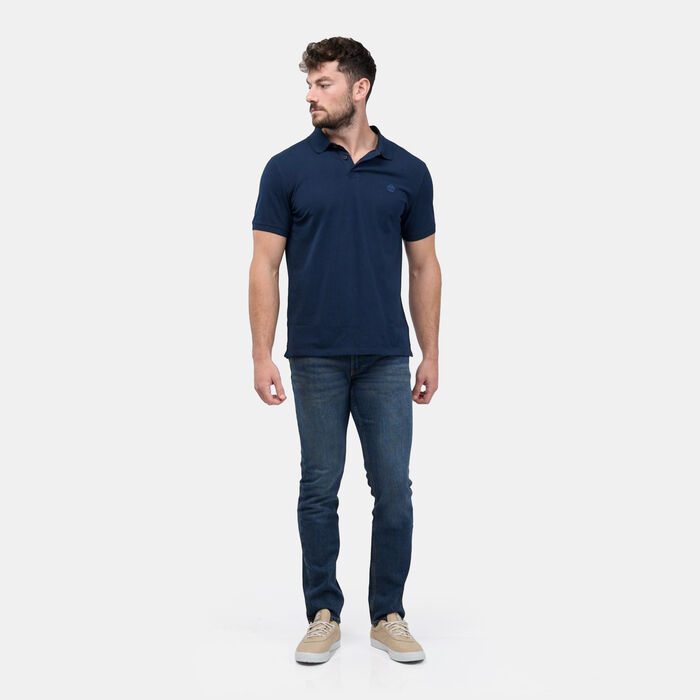 Timberland Men's Millers River Stretch Polo Shirt Blue Timberland Men's Millers River Stretch Polo Shirt Blue image number 2