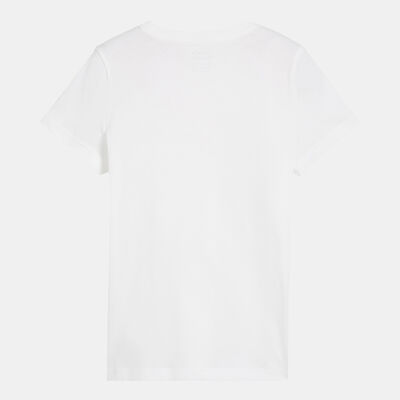 PUMA Kids' Essential+ Script Metallic Graphic T-Shirt White
