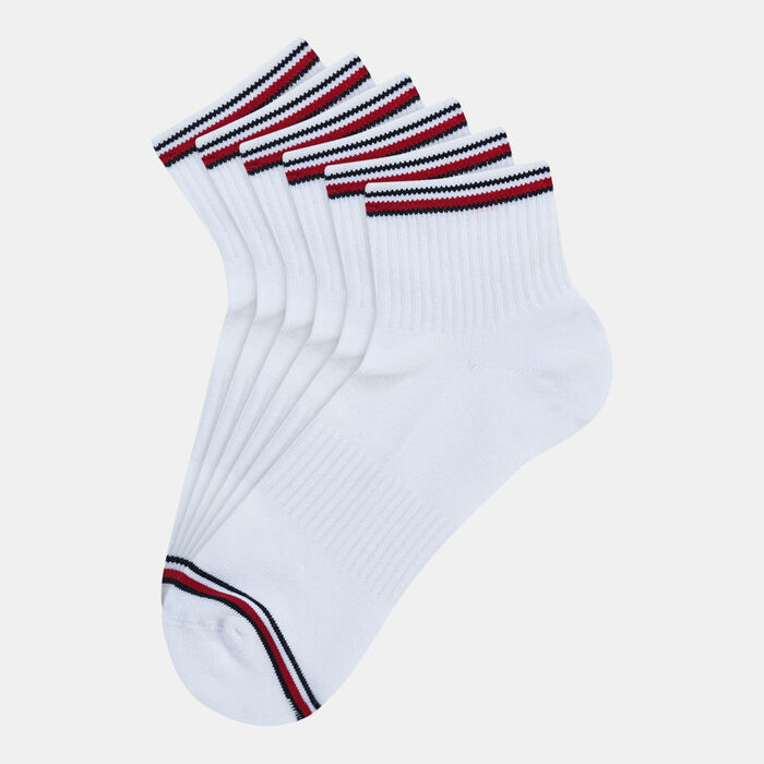 Sun and Sand Sports Men's Cotton Crew Socks White Sun and Sand Sports Men's Cotton Crew Socks White image number 1