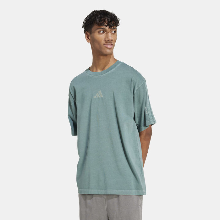adidas Men's ALL SZN Washed T-Shirt Green image number 0