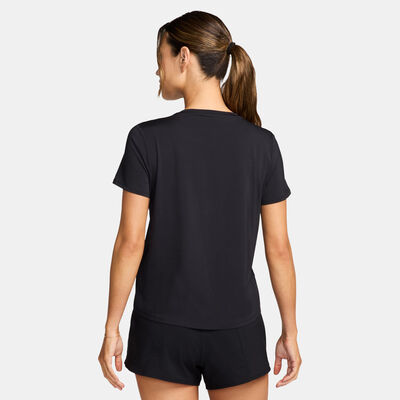 Nike Women's One Dri-FIT Graphic Running Top Black