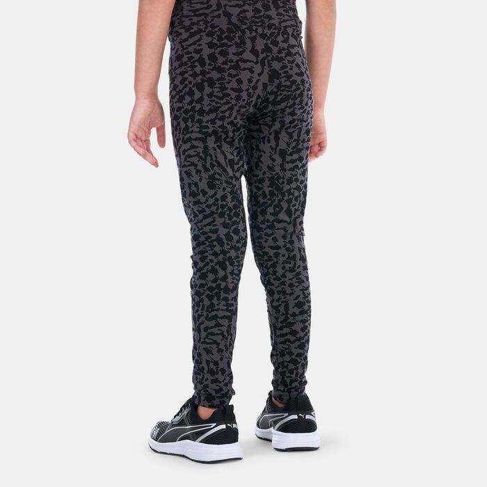 PUMA Kids' Essentials+ Animal Leggings Black PUMA Kids' Essentials+ Animal Leggings Black image number 1