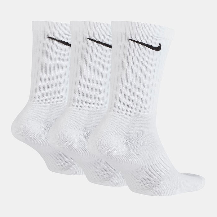 Nike Everyday Cushion Crew Socks (3 Pack) White Nike Everyday Cushion Crew Socks (3 Pack) White image number 1