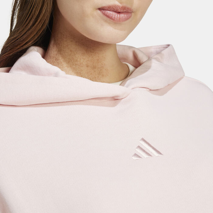adidas Women's All SZN French Terry Hoodie Pink adidas Women's All SZN French Terry Hoodie Pink image number 4