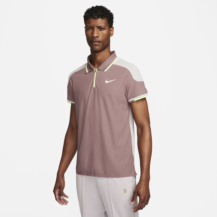 Nike Men's Court Slam Dri-FIT ADV Tennis Polo Shirt Pink image number 0