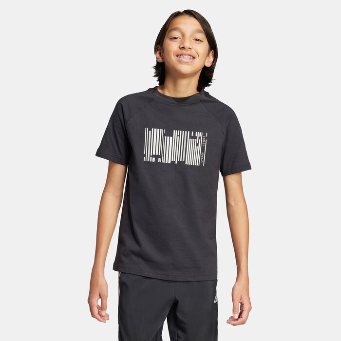 adidas Kids' Emerging Harmony Graphic T-Shirt Black adidas Kids' Emerging Harmony Graphic T-Shirt Black image number 0