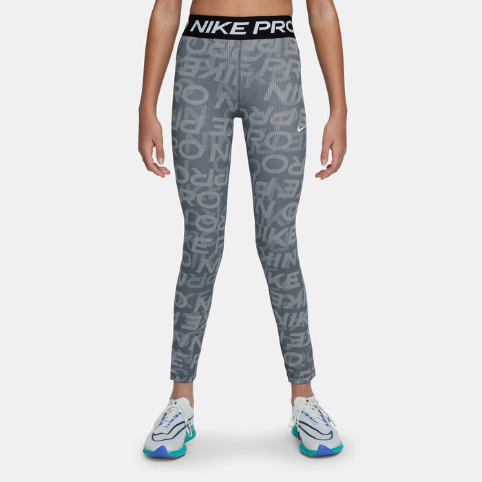Nike Kids' Pro Dri-FIT Sport VNR Leggings Grey Nike Kids' Pro Dri-FIT Sport VNR Leggings Grey image number 0