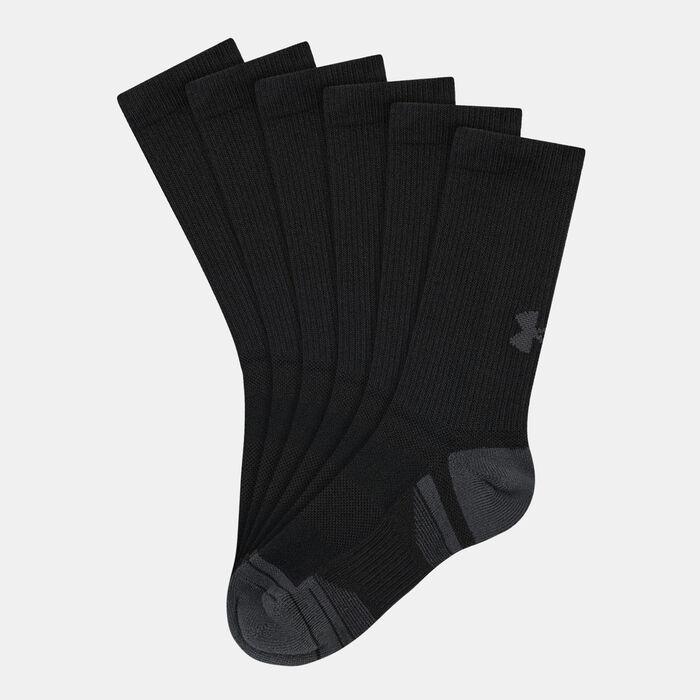 Under Armour Performance Tech Crew Socks (3 Pairs) Black Under Armour Performance Tech Crew Socks (3 Pairs) Black image number 0