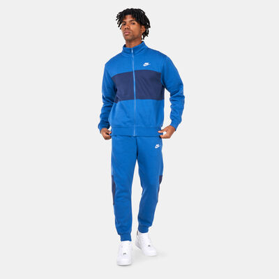 Nike Men's Sportswear Essentials Fleece Tracksuit Blue