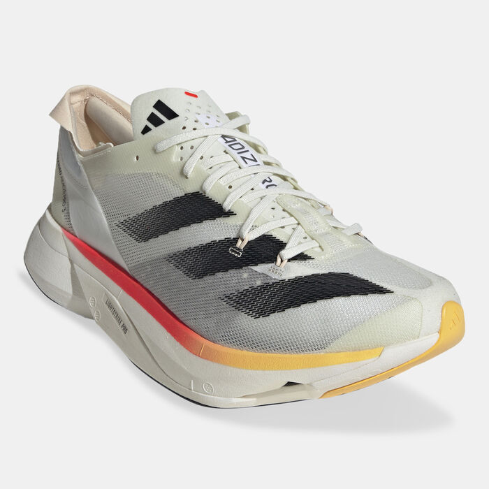 adidas Mens Adizero Adios Pro 3 Running Shoes White adidas Mens Adizero Adios Pro 3 Running Shoes White image number 1