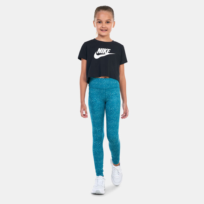 Nike Kids' Dri-FIT One Training Leggings (Older Kids) Green Nike Kids' Dri-FIT One Training Leggings (Older Kids) Green image number 2
