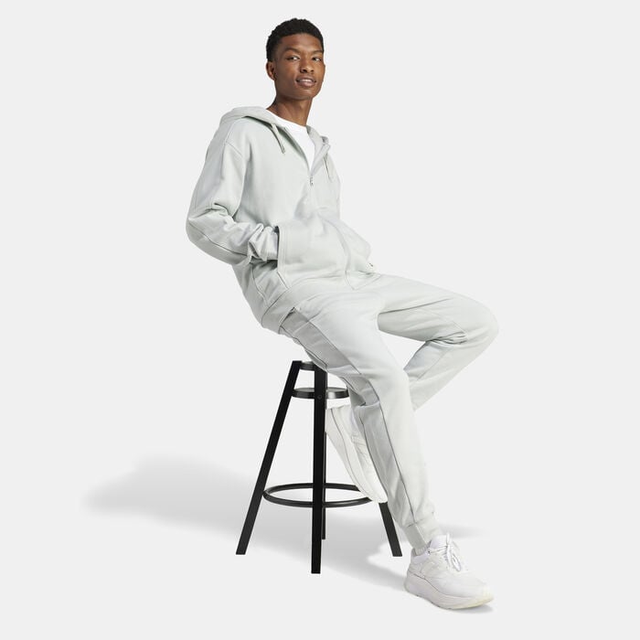 adidas Men's Lounge French Terry Sweatpants Green adidas Men's Lounge French Terry Sweatpants Green image number 2