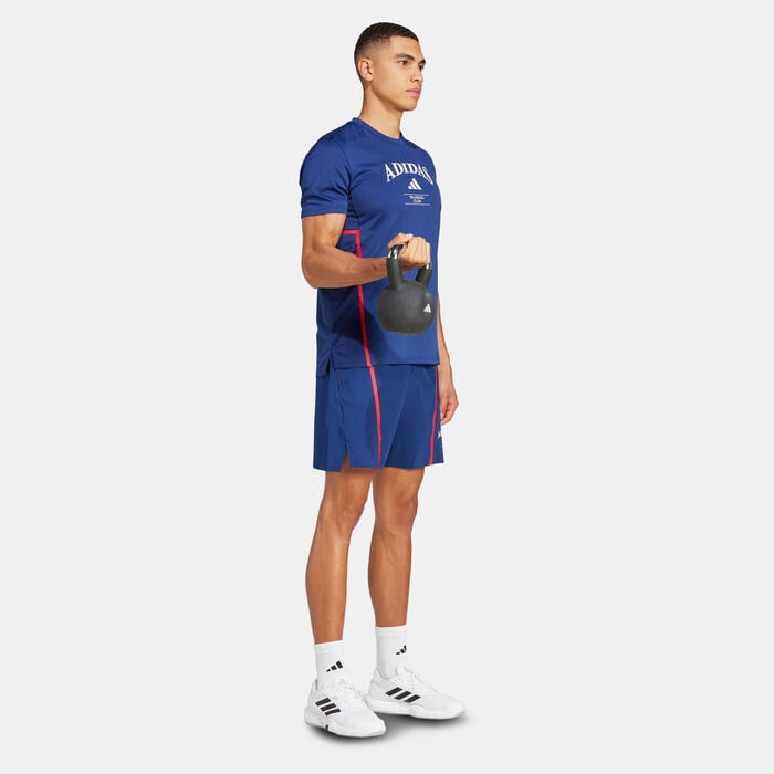 adidas Men's D4T Legacy Training T-Shirt Blue adidas Men's D4T Legacy Training T-Shirt Blue image number 2